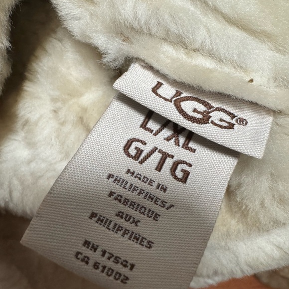 UGG genuine shearling suede trapper hat. Aviator. Sheepskin. Large, XL - Picture 9 of 10